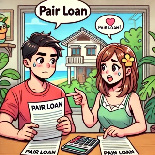 ペアローンと連生団信と一時所得と