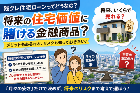 「残クレ住宅ローン」は夢のマイホームか、それとも将来の住宅価格に賭ける金融商品か？